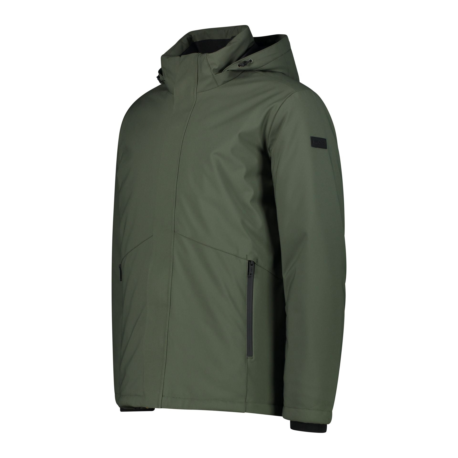 CMP Herren Snaps Hood wattierte Softshell Jacke 32K3227 oil green