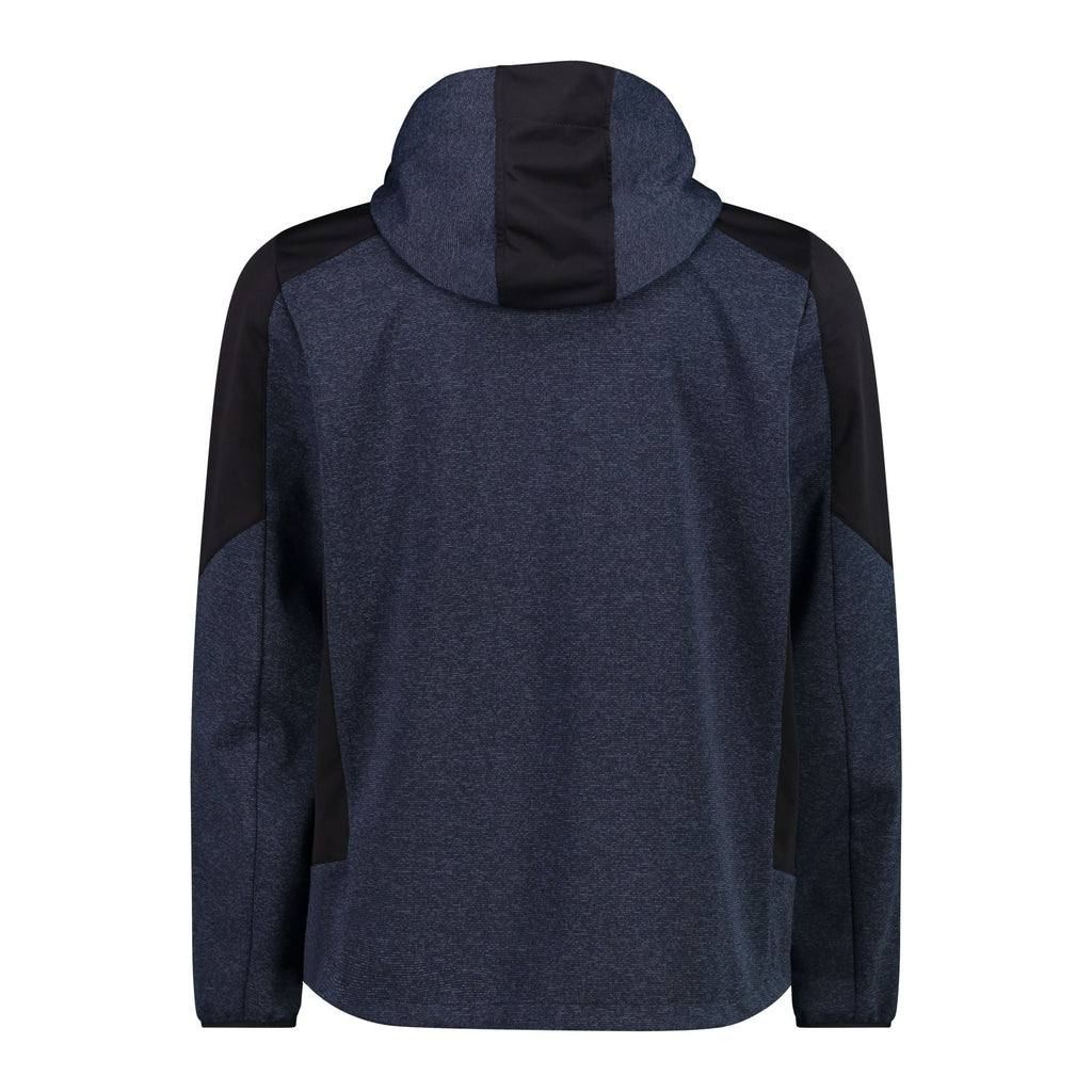 Rückansicht Herren Softshelljacke Zip Hood Regular Fit Outdoor
