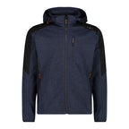 Vorderansicht Herren Softshelljacke Zip Hood Antracite Mel.
