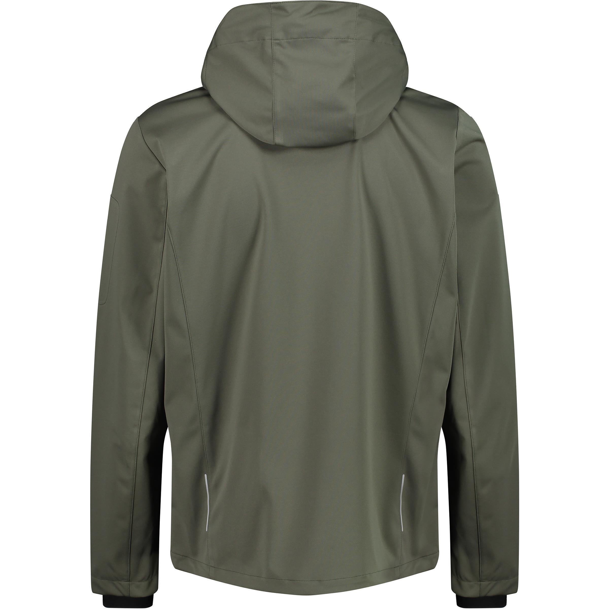 CMP Herren Softshelljacke Zip Hoodie Jacke 39A5027 oil green