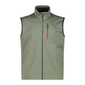 CMP Herren Softshellweste salvia – Vorderseite mit Reißverschlüssen