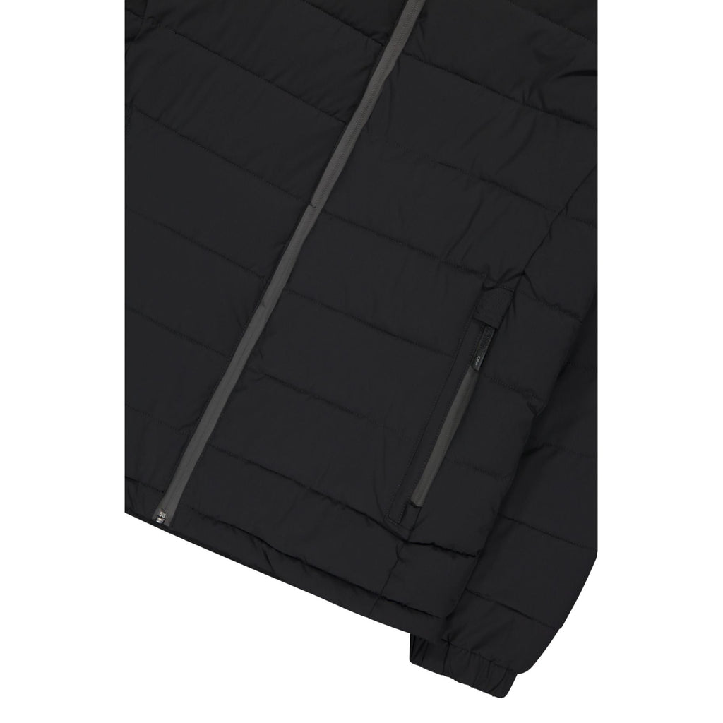 Detailansicht Tasche – Herren Steppjacke mit Reißverschlusstasche und Steppnähten