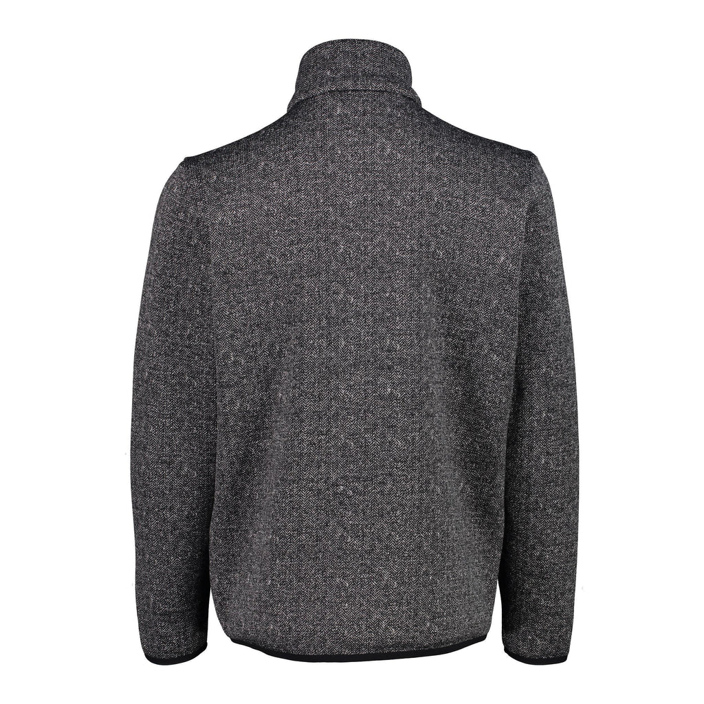 Rückseite der CMP Strickfleecejacke – gerade geschnitten