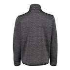 Rückseite der CMP Strickfleecejacke – gerade geschnitten