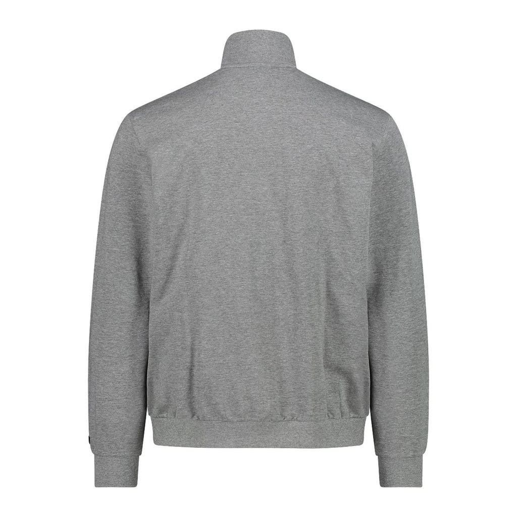 Rückseite der Herrenjacke in sportlich-schlichtem Design mit Strickbund