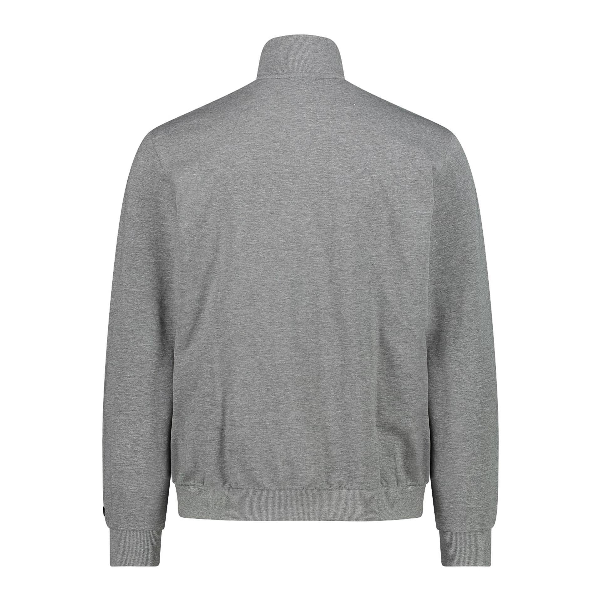 Rückseite der Herrenjacke in sportlich-schlichtem Design mit Strickbund