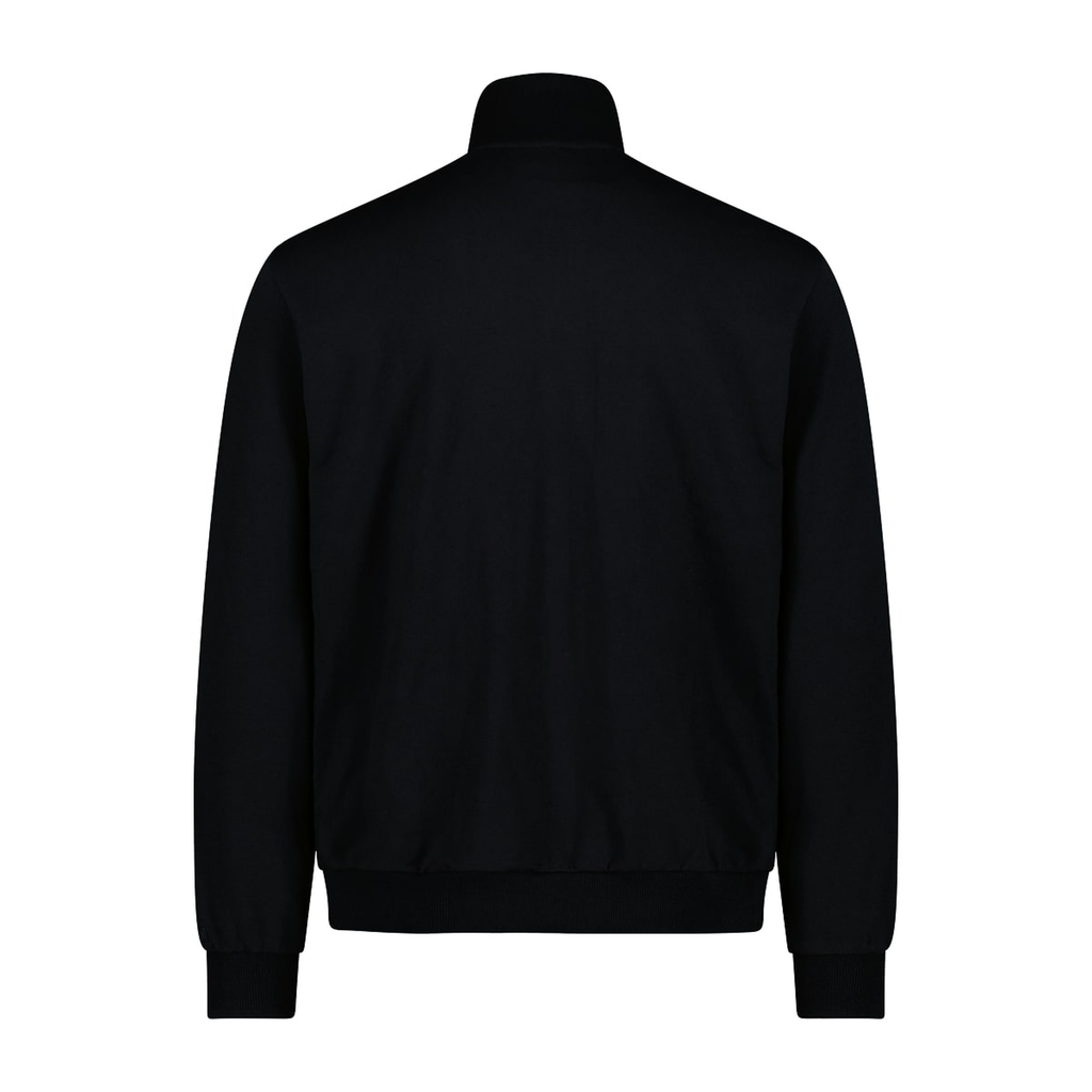 Rückseite der sportlichen Jacke mit elastischem Saum