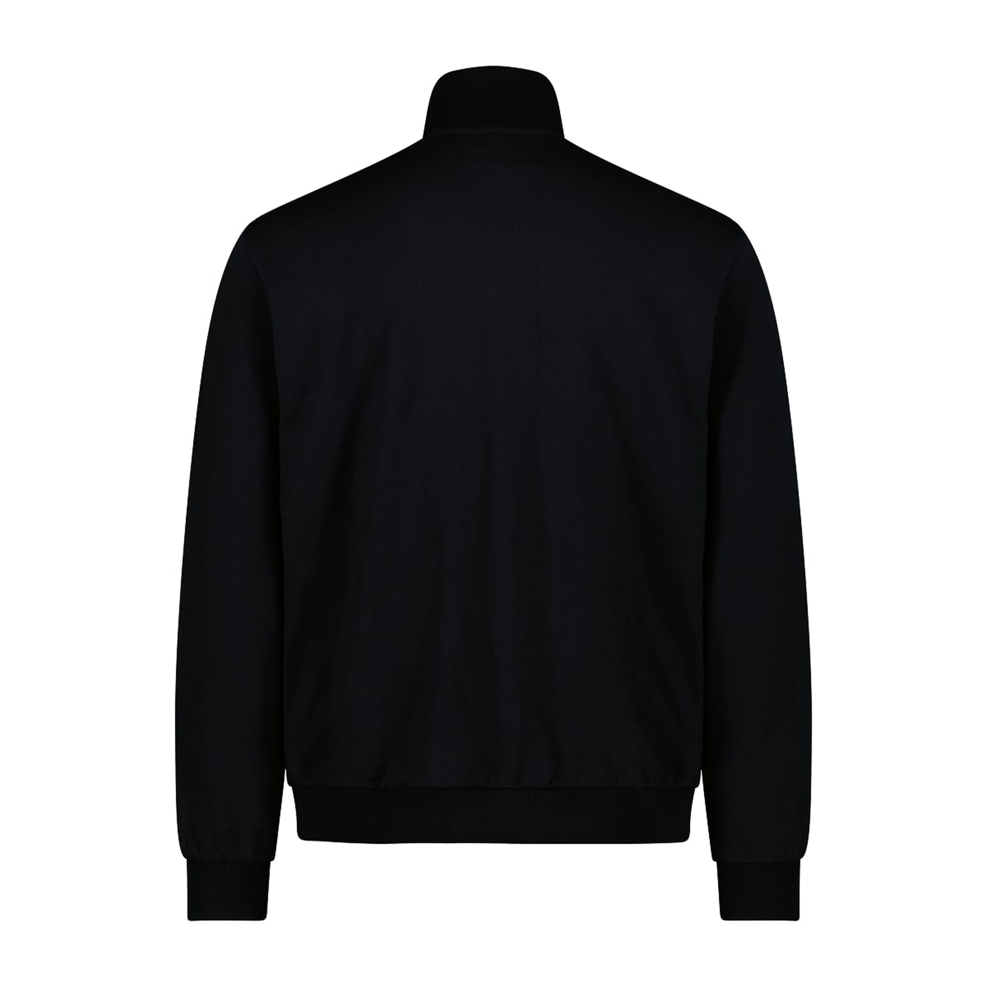 Rückseite der sportlichen Jacke mit elastischem Saum