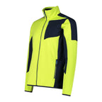 CMP Fleecejacke lime Herren – Seitenansicht mit Stretch-Einsatz