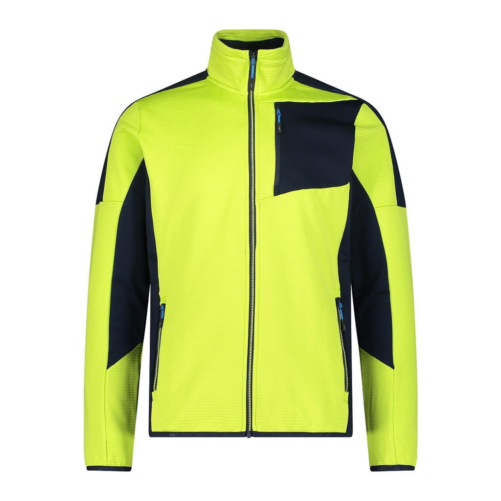 CMP Unlimitech Herren Fleecejacke lime – Vorderansicht