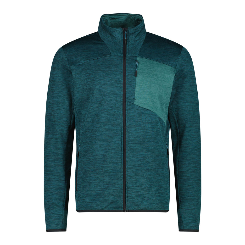 Vorderansicht Herren GridTech Fleecejacke Alpine Mel.
