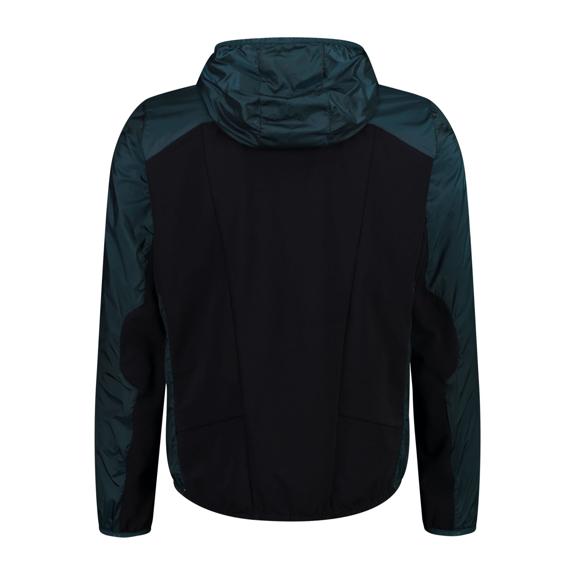 Rückansicht elastische Herren Outdoorjacke in Alpine