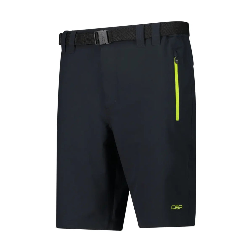 CMP Herren Shorts in antracite-acido – Seitenansicht mit elastischem Bund