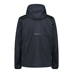 CMP Herren Zip Hood Melange Softshell Jacke 32A1737 black blue melange