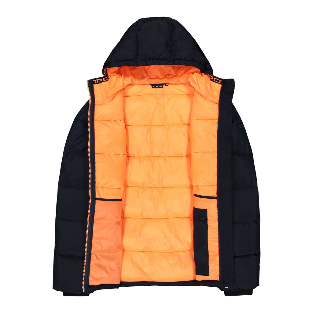 CMP Herren wattierte Ripstop Hoodie Jacke 32Z2957 b.blue-bluestone