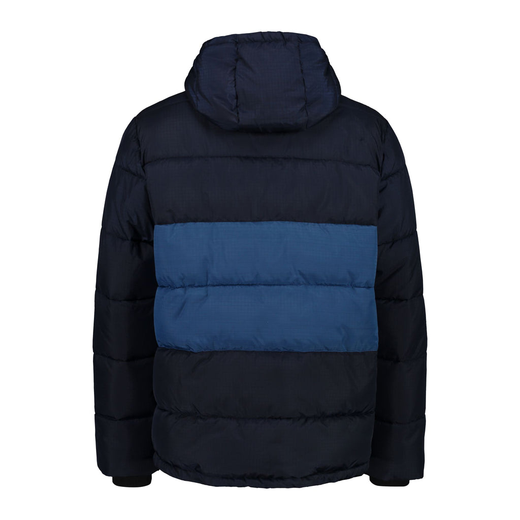 CMP Herren wattierte Ripstop Hoodie Jacke 32Z2957 b.blue-bluestone