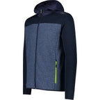 CMP Herrenjacke Fleece Jacket Fix Hood 33H5827 b.blue - dusty blue