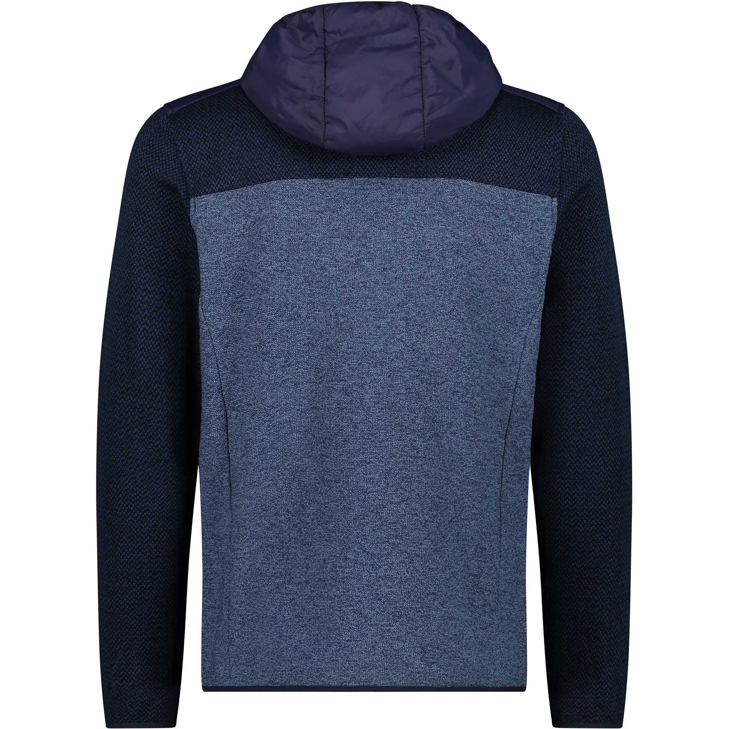 CMP Herrenjacke Fleece Jacket Fix Hood 33H5827 b.blue - dusty blue