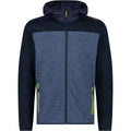 CMP Herrenjacke Fleece Jacket Fix Hood 33H5827 b.blue - dusty blue