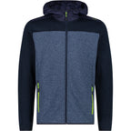 CMP Herrenjacke Fleece Jacket Fix Hood 33H5827 b.blue - dusty blue