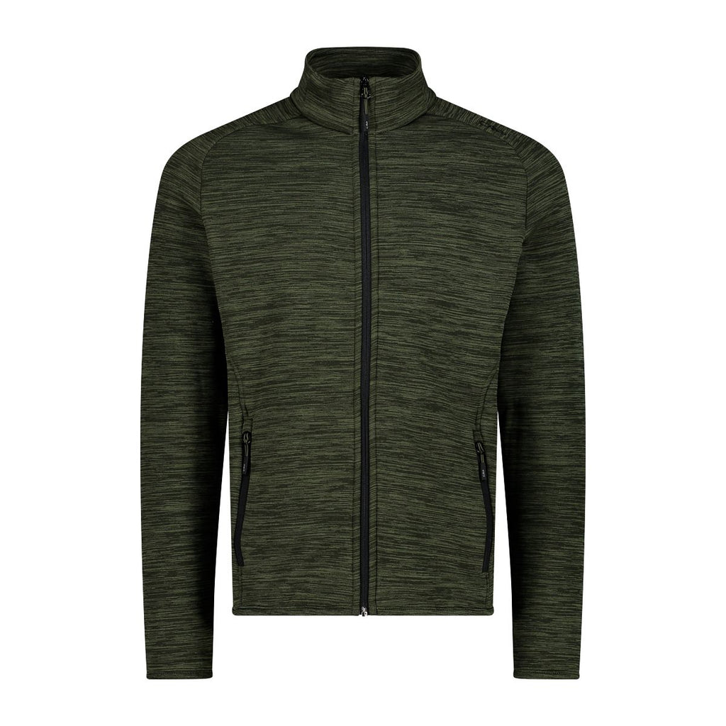 CMP Herrenjacke Jacke Fleecestretch 30E9707 oil green meliert
