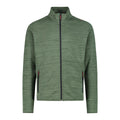 CMP Herrenjacke Stretchfleece salvia – Vorderansicht mit Reißverschluss