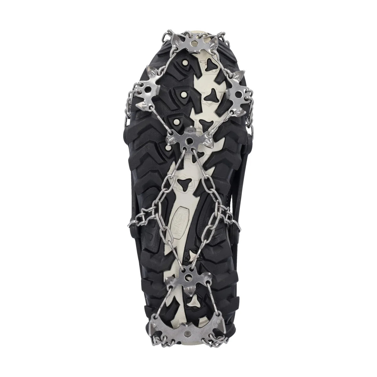 GRÖDEL Steigeisen unisex – Rückansicht mit Metallspitzen und elastischer Fersenfixierung