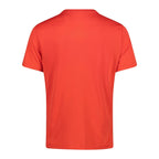 CMP T-Shirt Herren fire-antracite – Rückansicht mit glatter Rückenfläche und kurzem Ärmel