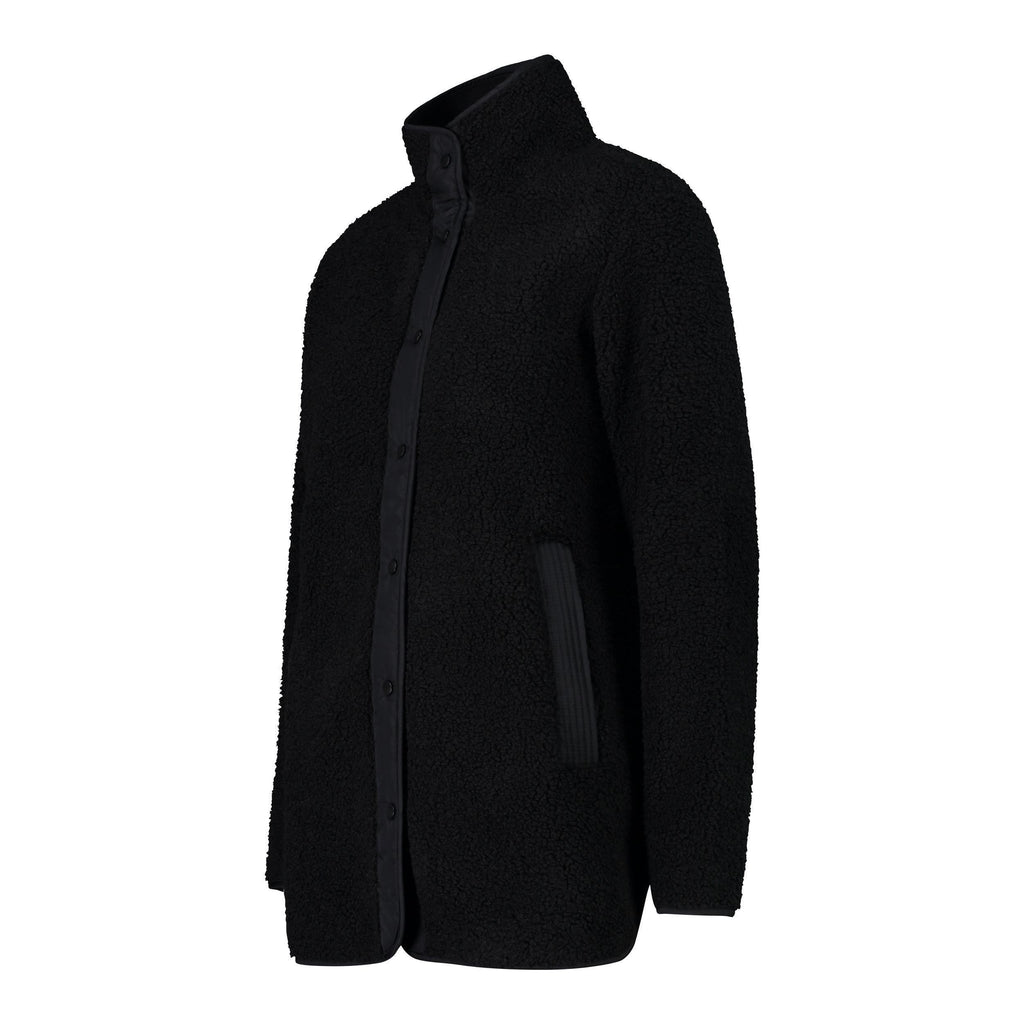 Seitenansicht der CMP Damen Langjacke mit HighLoft®-Fleece