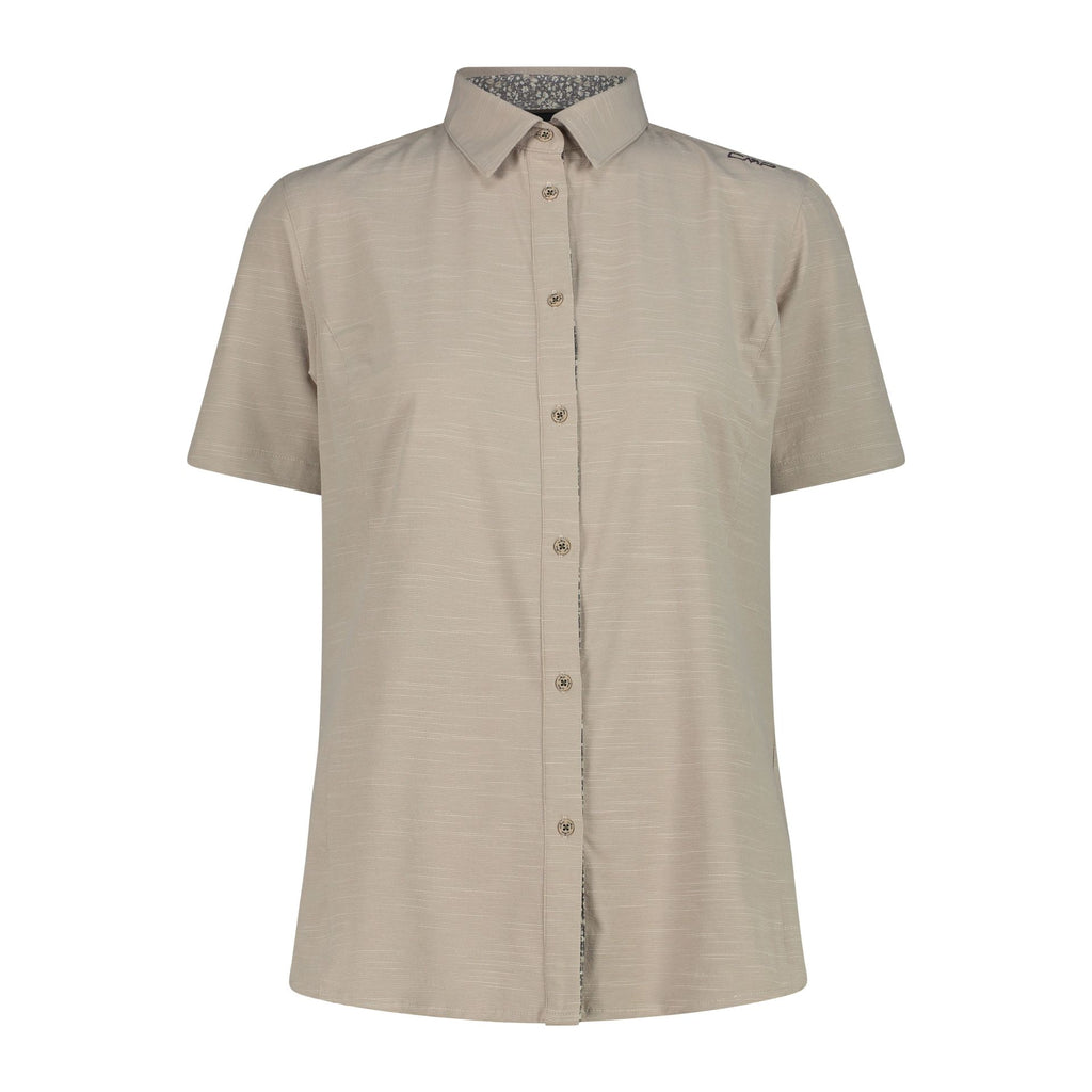 Vorderansicht Damen Shirt Sabbia mit Knopfleiste
