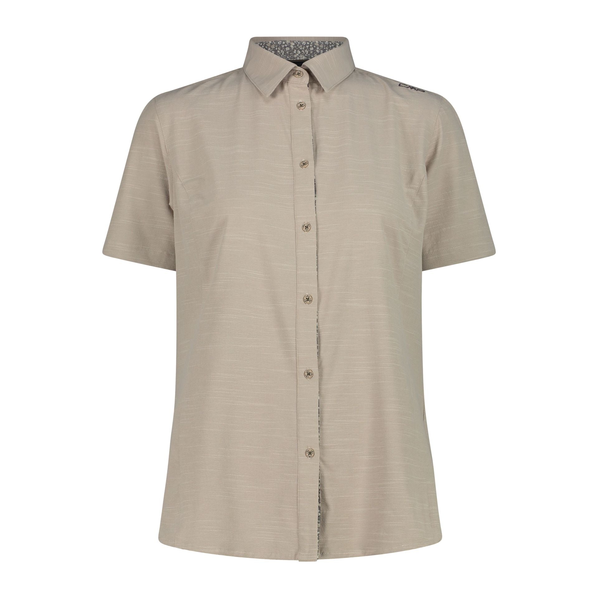 Vorderansicht Damen Shirt Sabbia mit Knopfleiste
