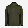 FHB Strick-Fleece Jacke 79595 CHRISTOPH oliv-schwarz  Herren Fleece
