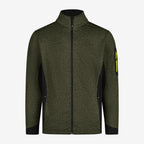 FHB Strick-Fleece Jacke 79595 CHRISTOPH oliv-schwarz  Herren Fleece