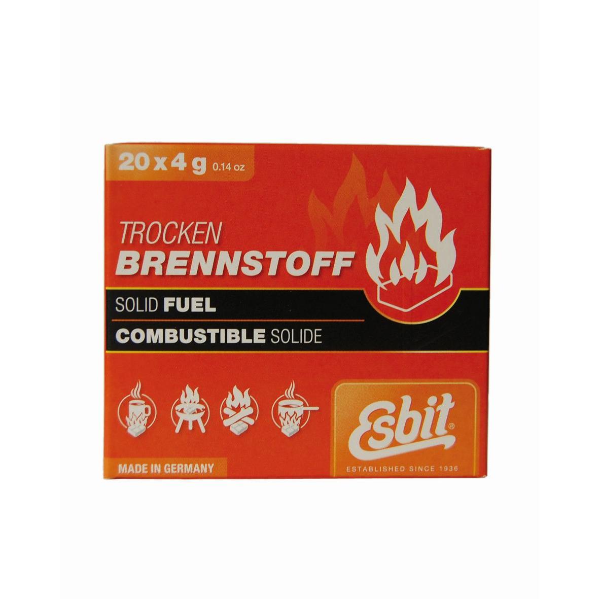 ESBIT (100g=EUR 8,13) Brennstoff Trockenbrennstoff  20 x 4g Tablette