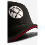 Seitenansicht FHB Cap LUIS mit rotem Rand am Schirm