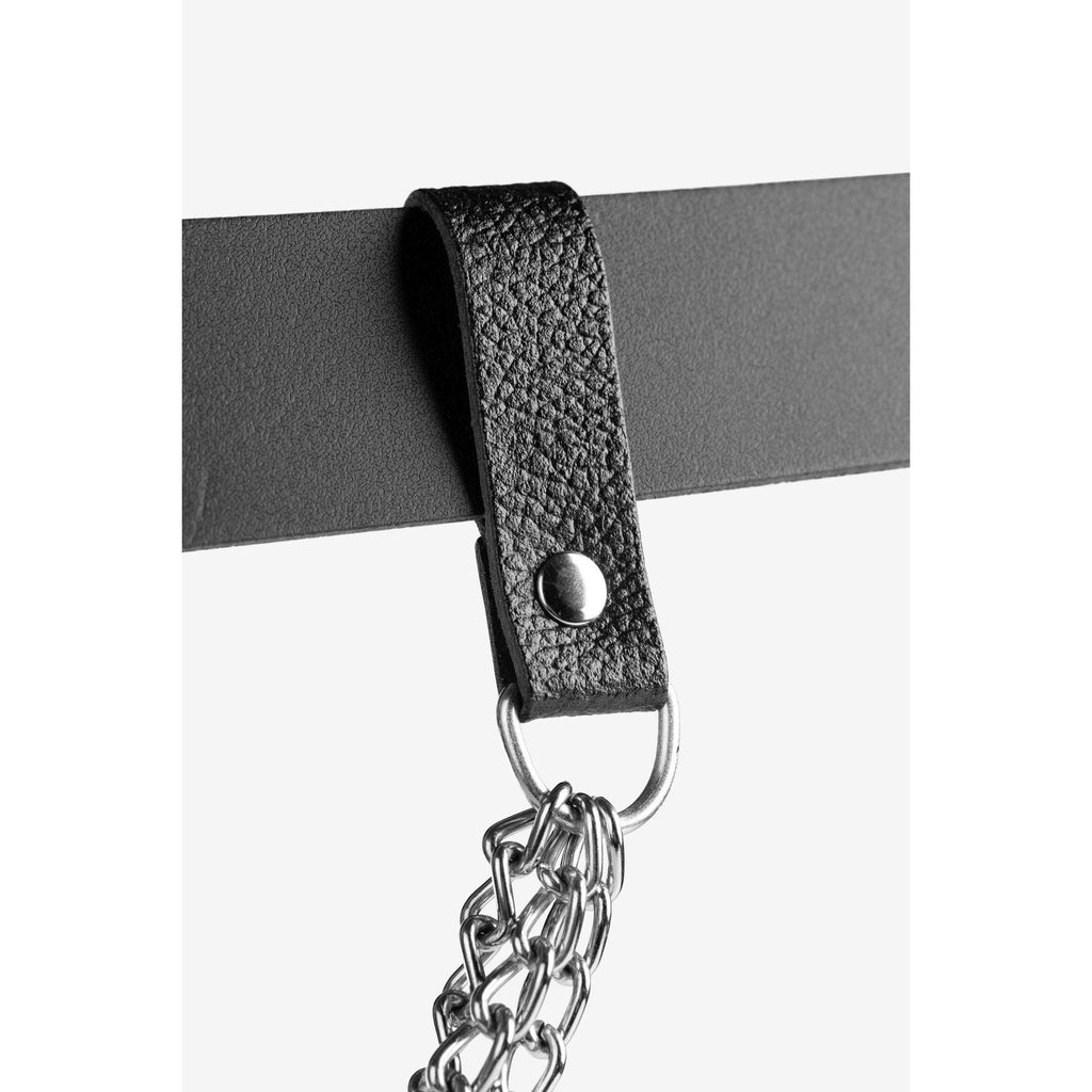 Seitenansicht FHB Hammerkette JASPER mit Lederschlaufen