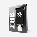 Verpackungsansicht FHB Hosenträger EDUARD in Schwarz mit Zunftzeichen