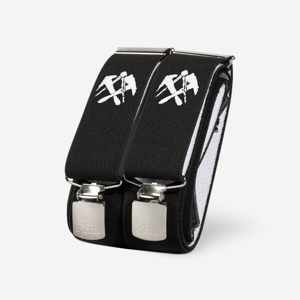 Vorderansicht FHB Hosenträger EDUARD in Schwarz mit Zunftzeichen