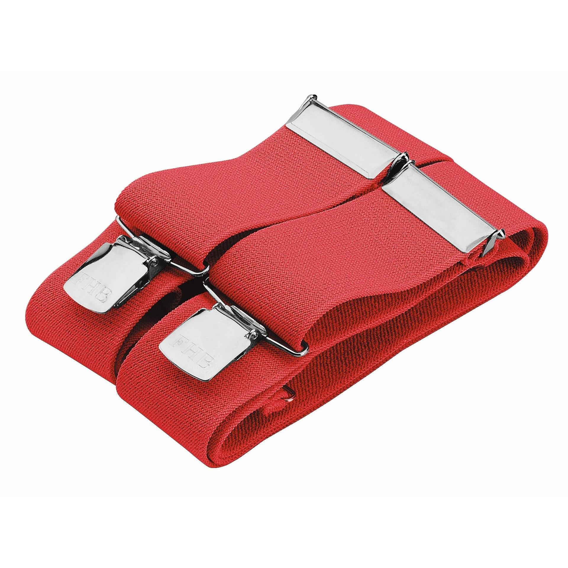 FHB Hosenträger unifarben 90290 ACHIM Herkulesträger extra breit mit Stahlclip