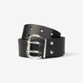 FHB Koppel Doppeldorn 85001 Carsten Gürtel 40mm Hosengürtel schwarz Ledergürtel