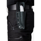Seitenansicht der FHB Messertasche MALTE mit Nietenverarbeitung