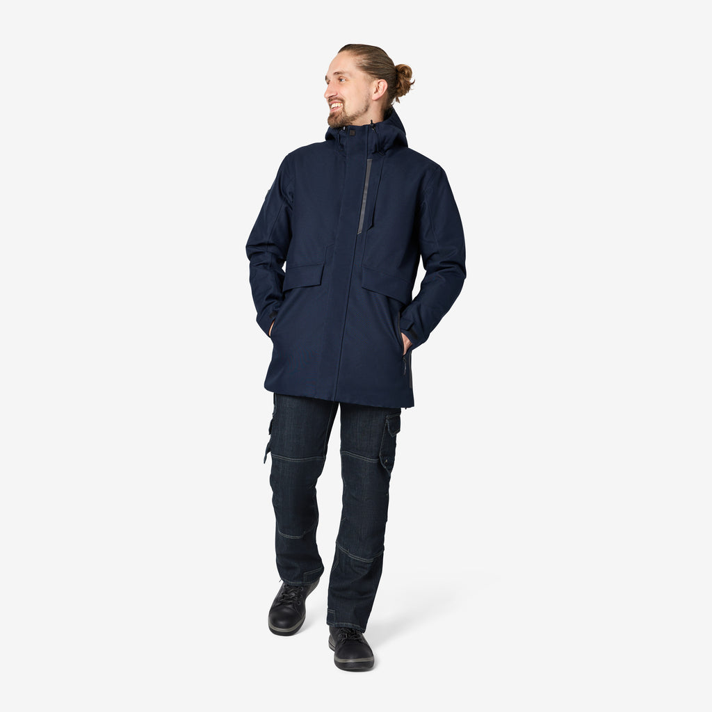 FHB Parka 80202 MANUEL marine PrimaLoft® Wetterschutzparka Herrenparka