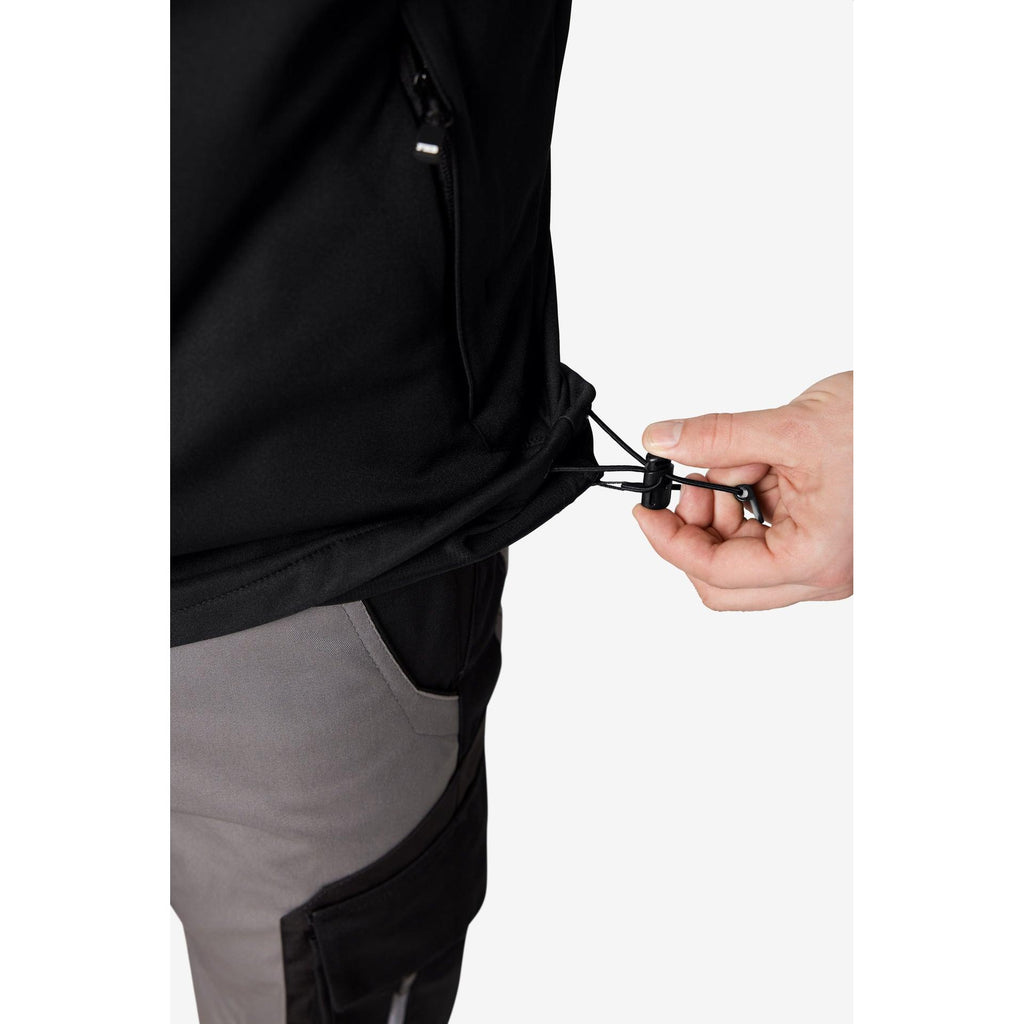 FHB Softshellweste 79110 JUSTUS schwarz/schwarz Herren Arbeitsweste Weste