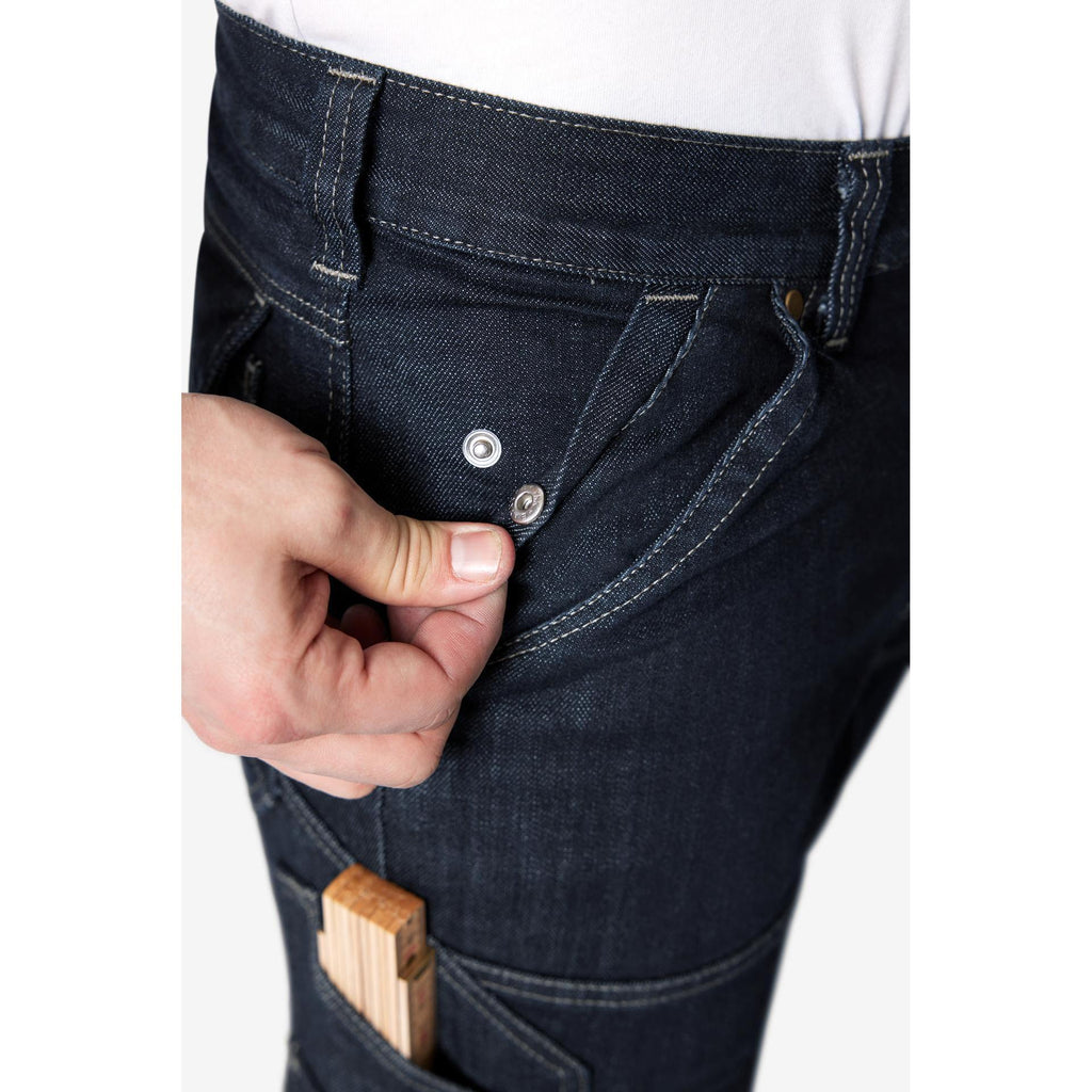 FHB Stretch Arbeitsjeans WILHELM 22659 schwarzblau Jeans Berufshose