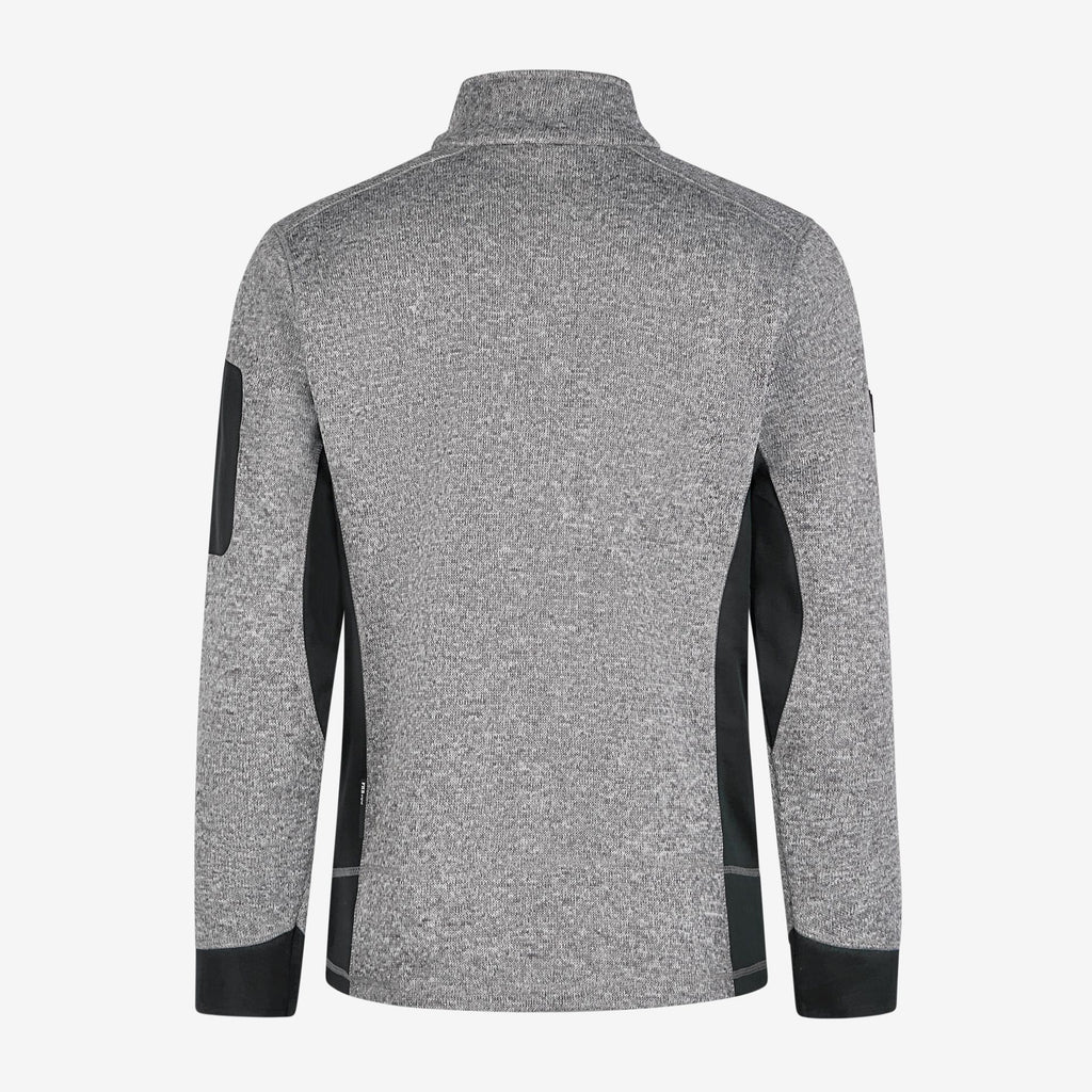 Rückansicht FHB Strick-Fleece-Jacke CHRISTOPH in modischer Passform