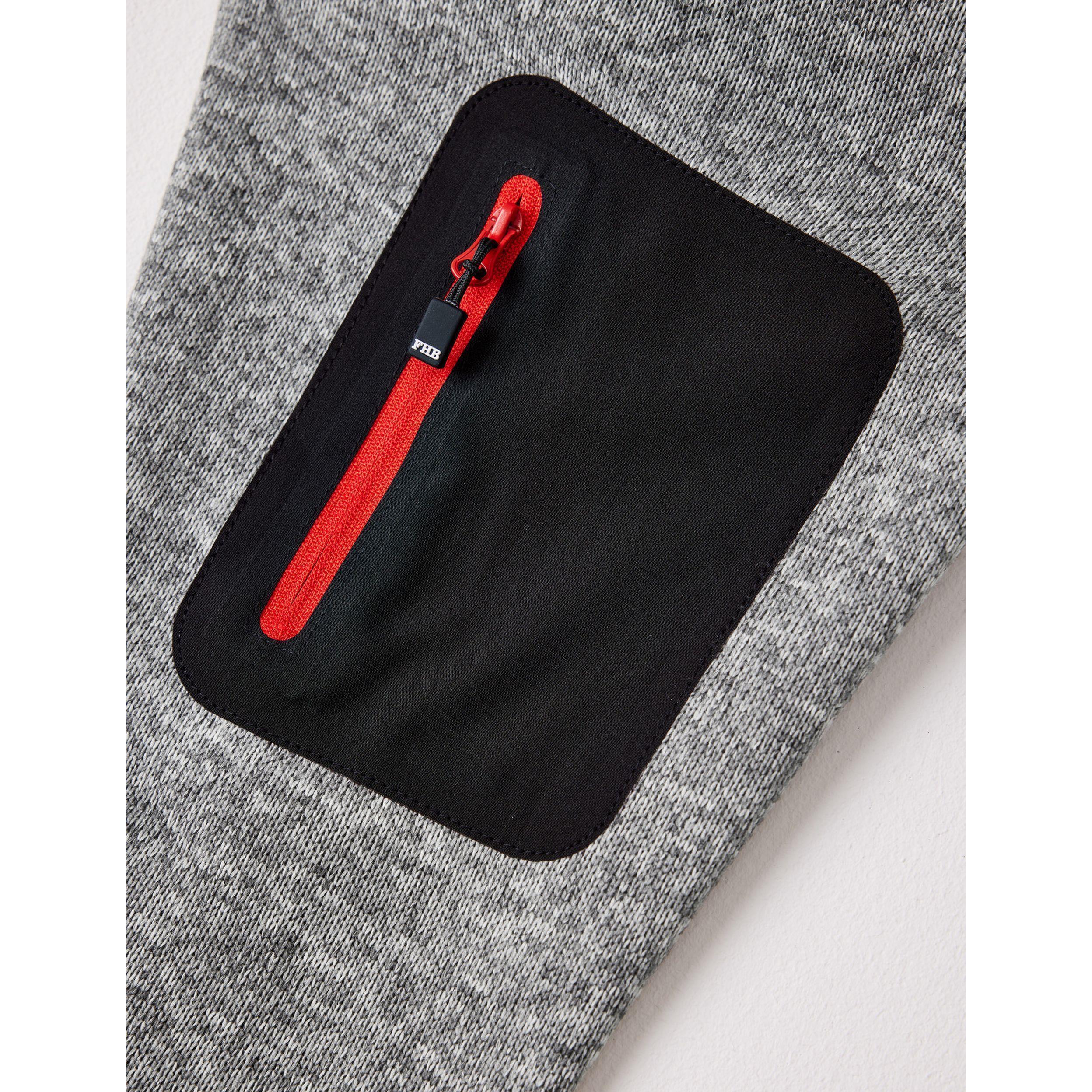 Detailaufnahme Taschen der FHB Strick-Fleece-Jacke