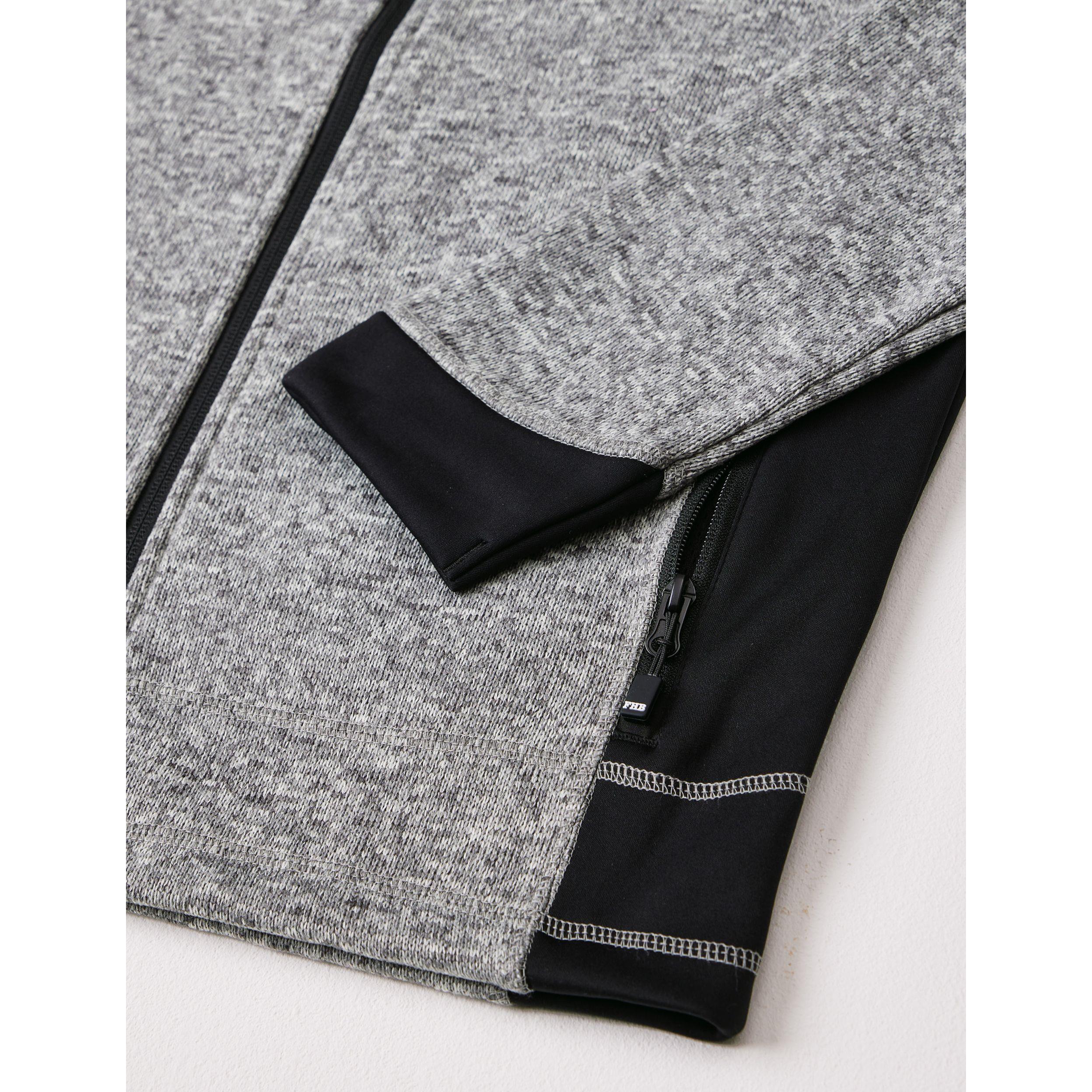 Detailaufnahme der FHB Strick-Fleece-Jacke