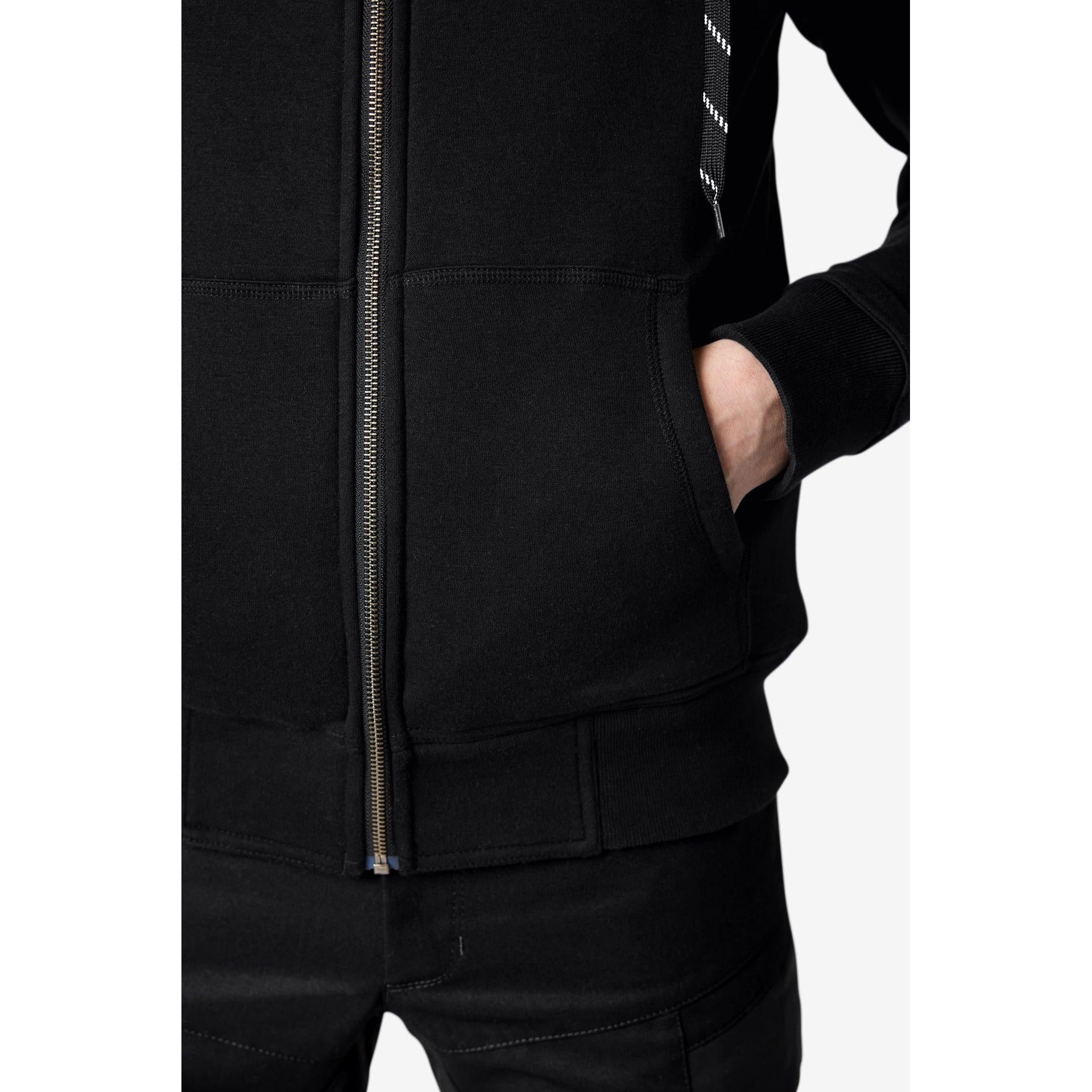 FHB Sweater Jacke 79293 JÖRG schwarz Kapuzenjacke Webpelz Hoodie Sweatjacke