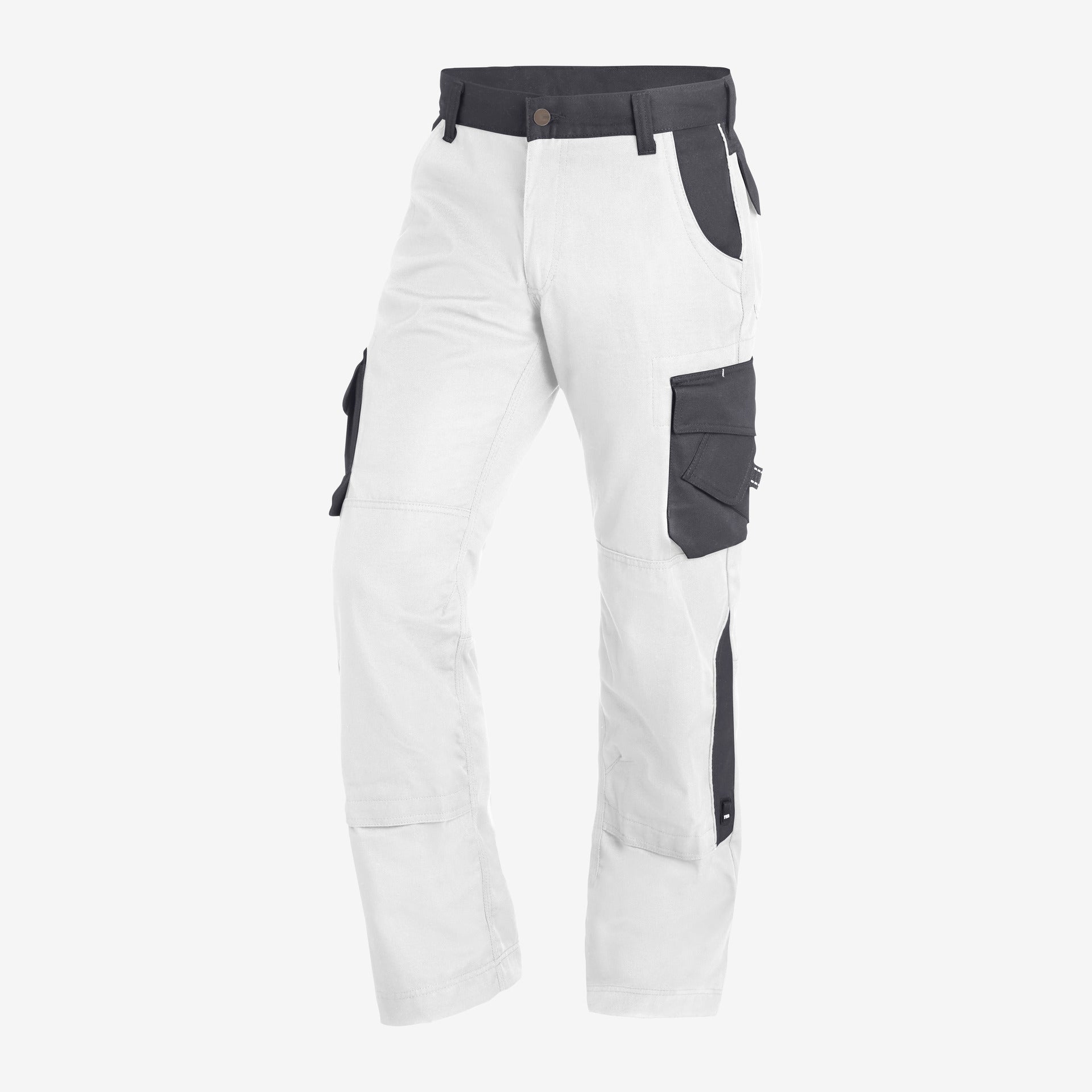FHB Twill Arbeitshose BRUNO 130430 weiß-anthrazit Berufshose Malerhose