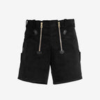 FHB Zunft-Shorts 20033 HANS Genuacord Feincord Zunfthose Sommerhose schwarz